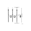 Flerpack 3x Eglo Spik Ljus Zancaro 1 Aluminium Svart 1W 130lm - 830 Varm Vit | IP44