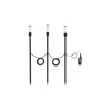 Flerpack 3x Eglo Spik Ljus Zancaro Aluminium Svart 1W 130lm - 830 Varm Vit | IP44