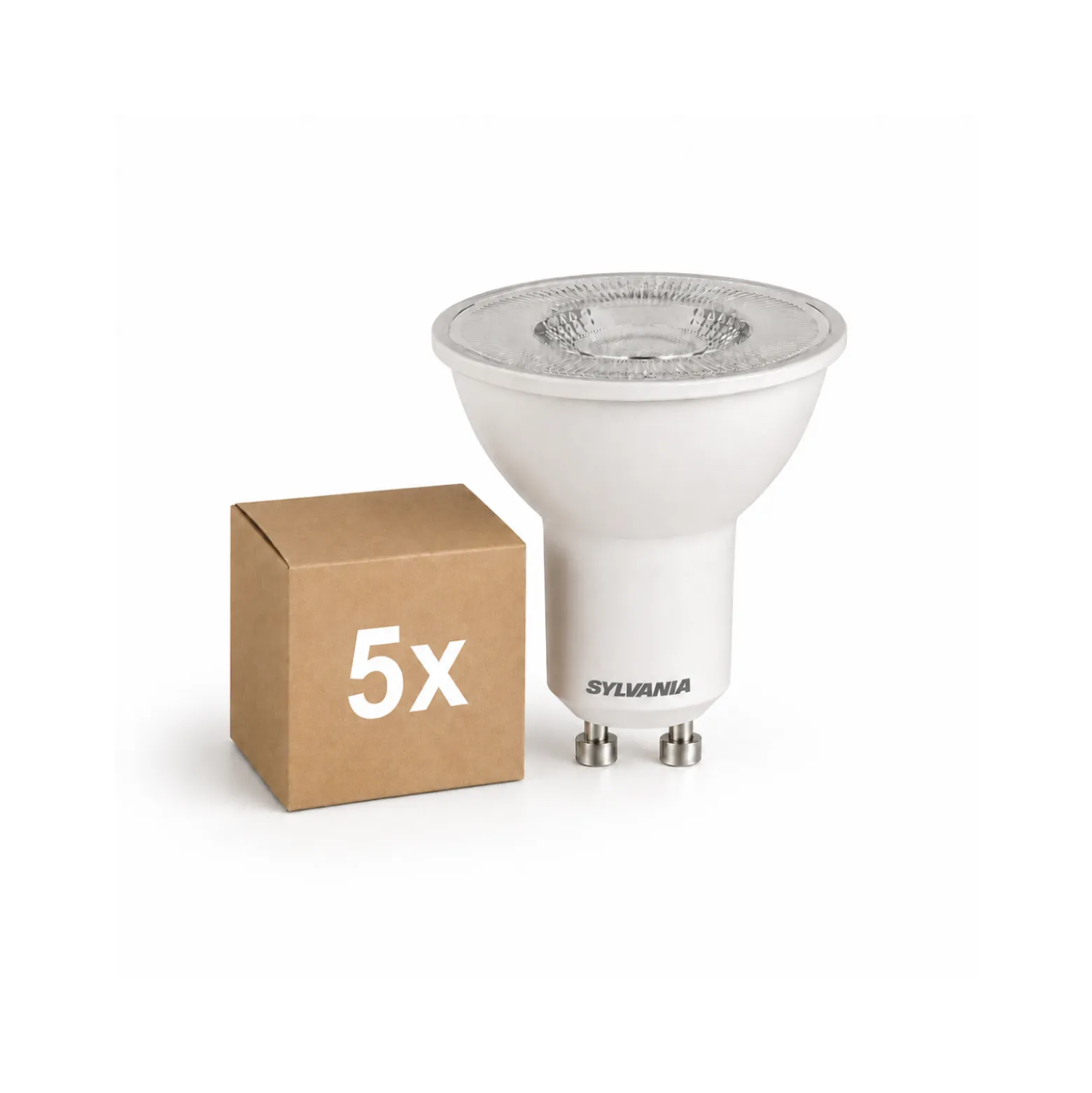 Flerpack 5x Sylvania RefLED ES50 LED Spot GU10 PAR16 345lm 36D - 830 Varm Vit | Ersättare 35W