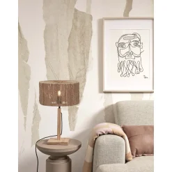 Good&Mojo Bordslampa Iguazu Bambu Brun | Passande för 1x E27