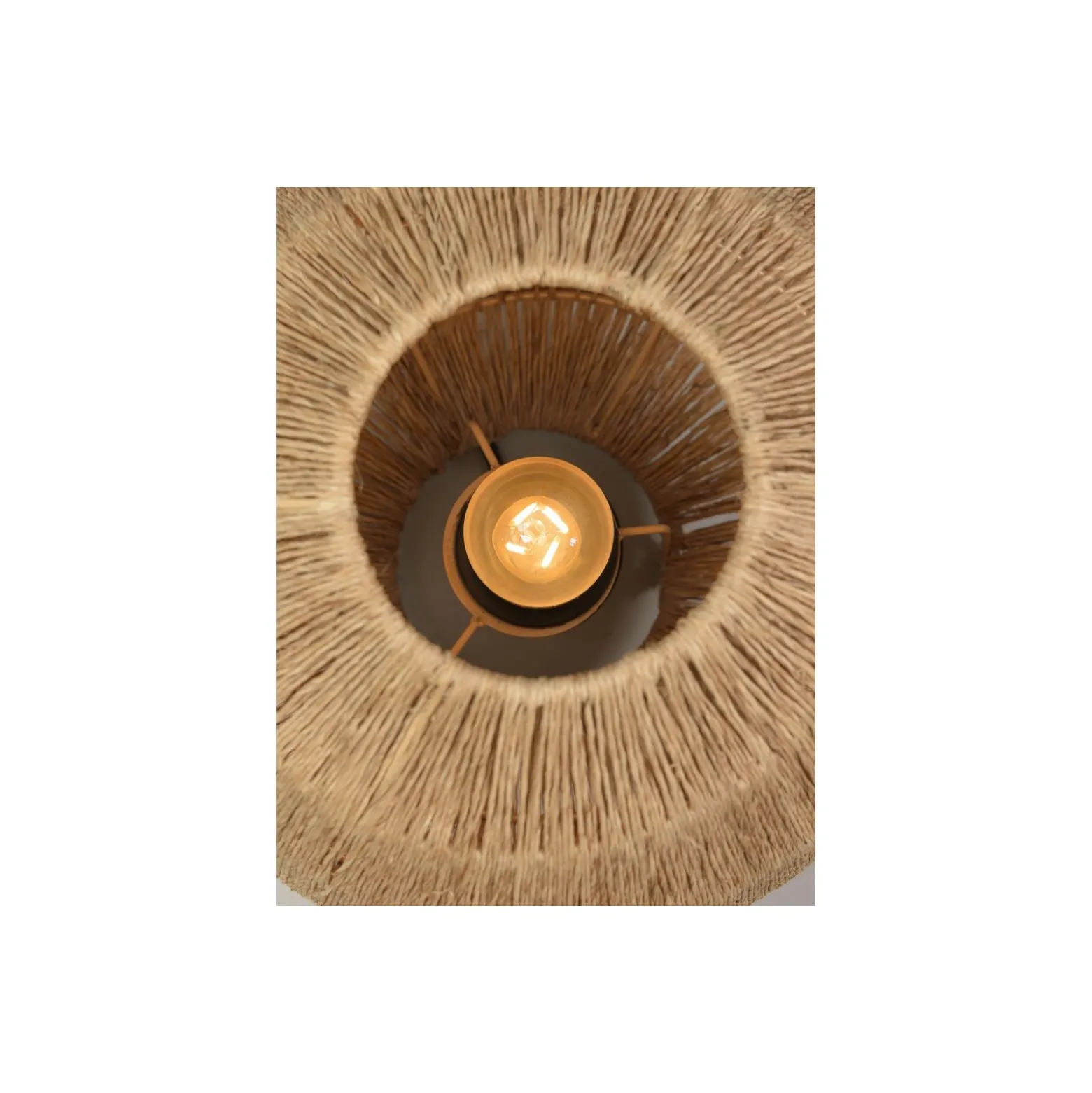 Good&Mojo Bordslampa Iguazu Textil Brun L | Passande för 1x E27