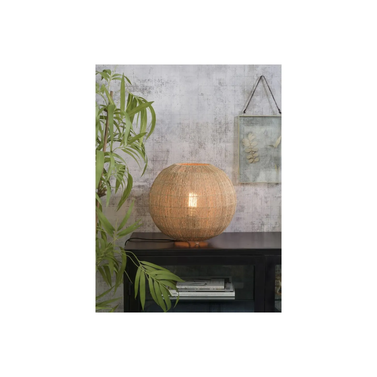 Good&Mojo Bordslampa Iguazu Textil Brun L | Passande för 1x E27