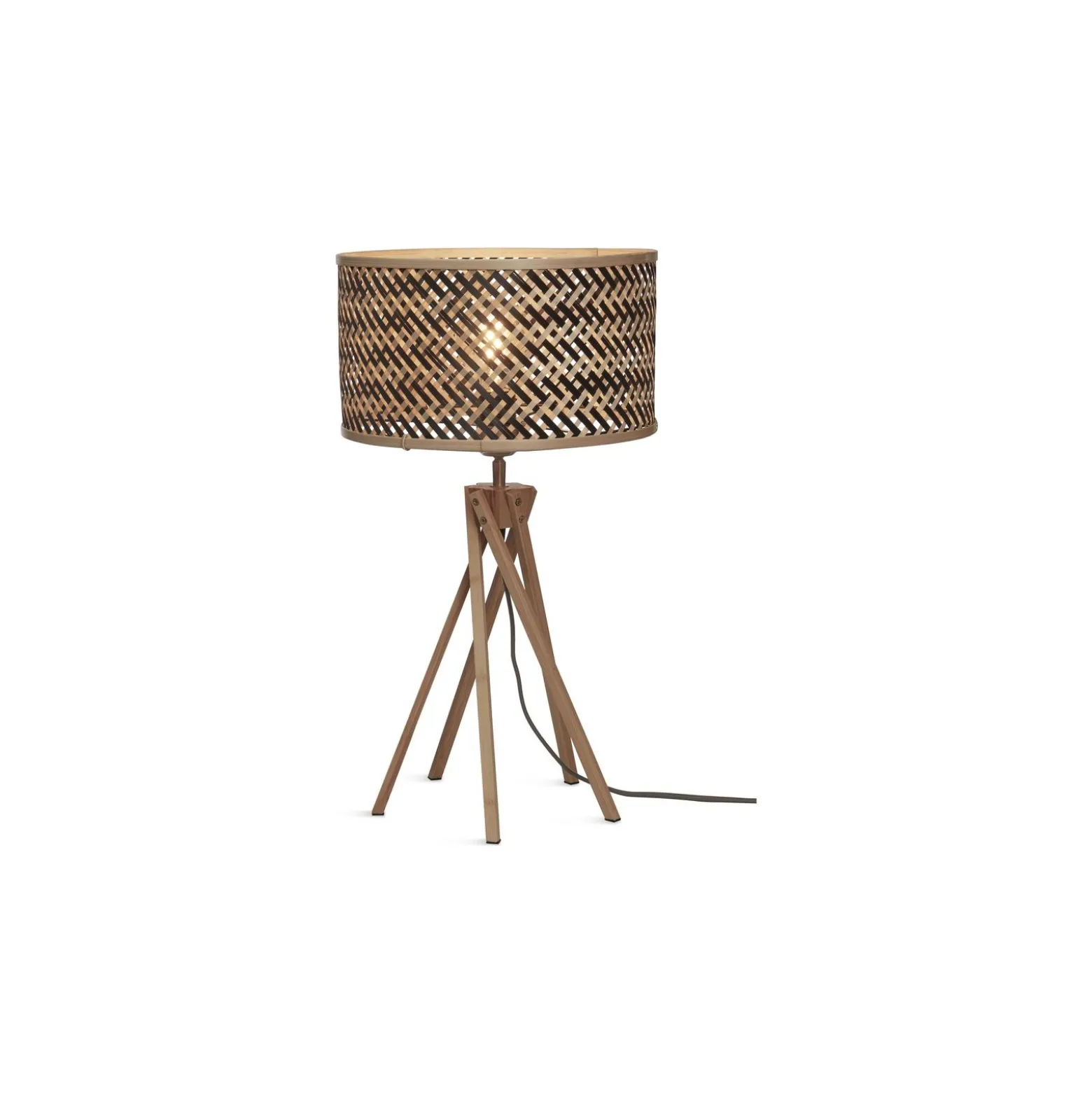 Good&Mojo Bordslampa Java Bambu Brun | Passande för 1x E27