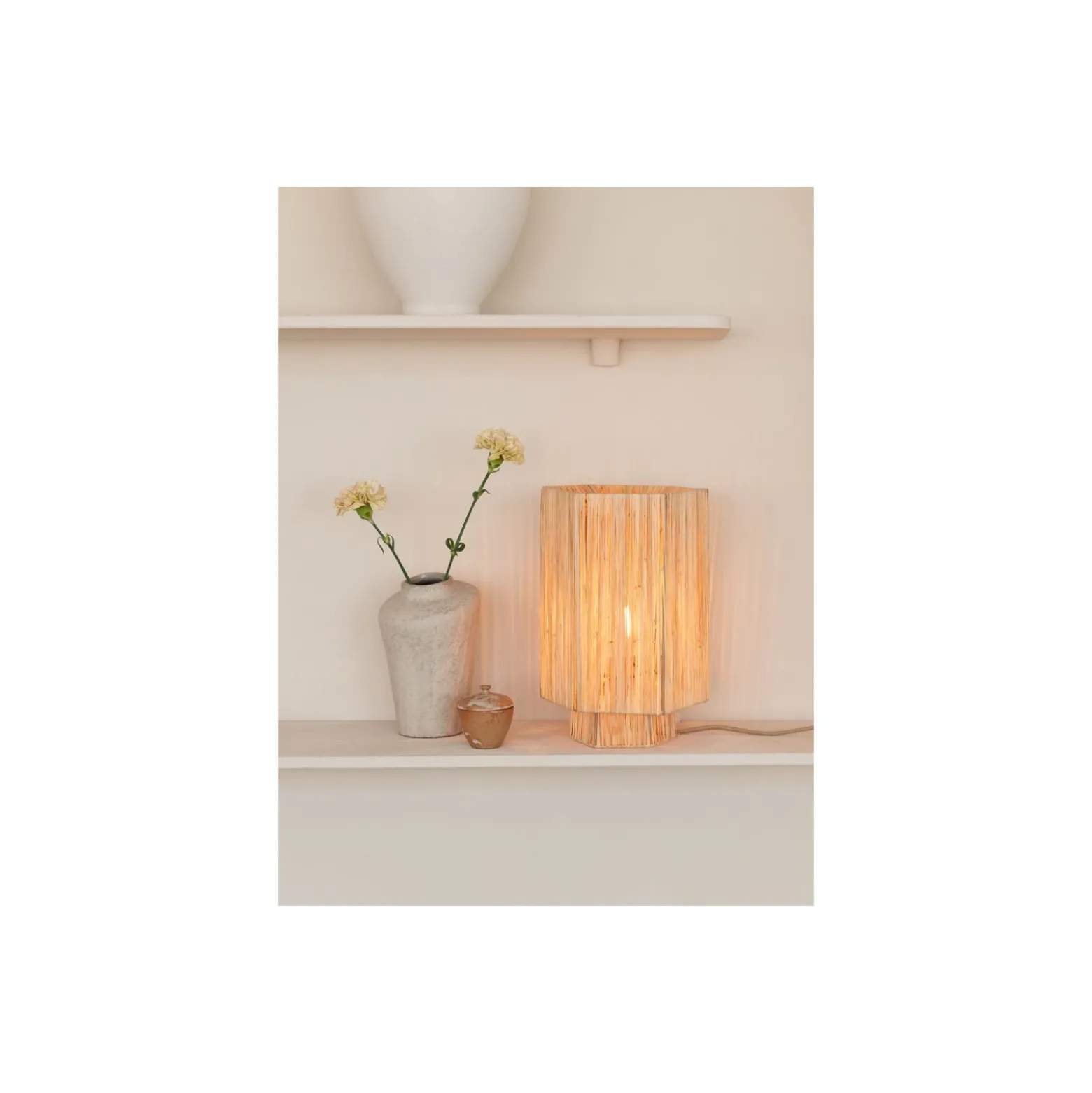 Good&Mojo Bordslampa Panama Rotting Natural L | Passande för 1x E27