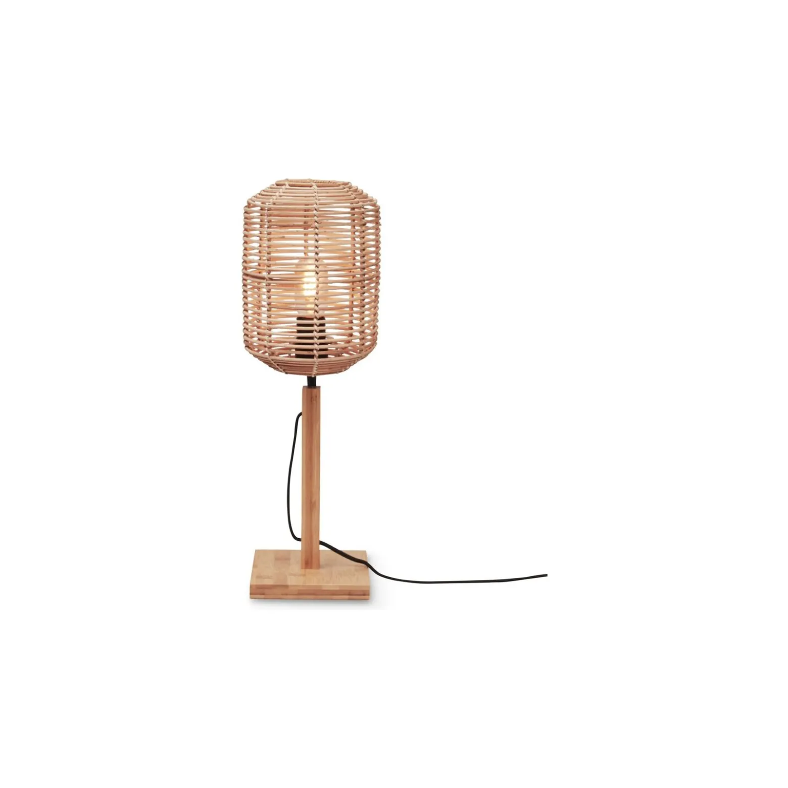 Good&Mojo Bordslampa Tanami Bambu Brun | Passande för 1x E27