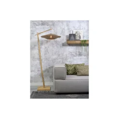 Good&Mojo Golvlampa Bali Bambu Svart | Passande för 1x E27