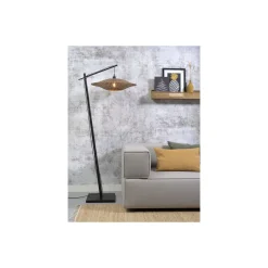 Good&Mojo Golvlampa Bali Bambu Svart | Passande för 1x E27