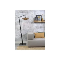 Good&Mojo Golvlampa Bali Bambu Svart | Passande för 1x E27