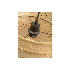 Good&Mojo Golvlampa Bhutan Bambu Svart S | Passande för 1x E27