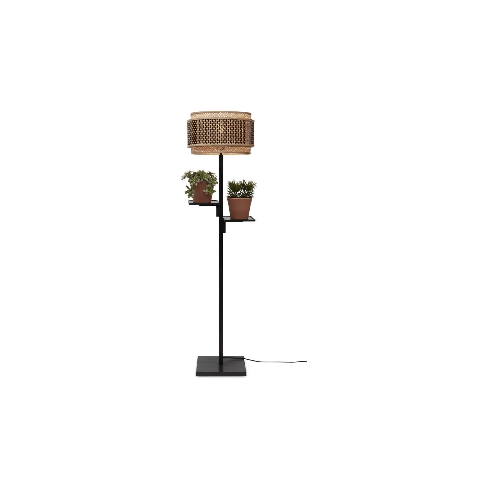 Good&Mojo Golvlampa Bhutan Bambu Brun | Passande för 1x E27