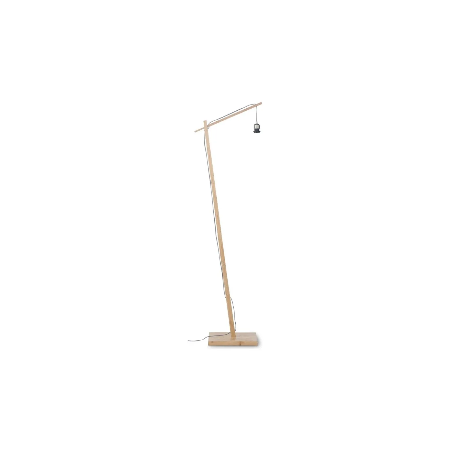 Good&Mojo Golvlampa Bhutan Bambu Svart L | Passande för 1x E27