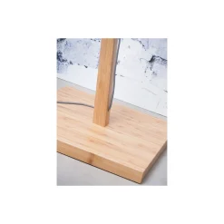 Good&Mojo Golvlampa Bhutan Bambu Svart S | Passande för 1x E27