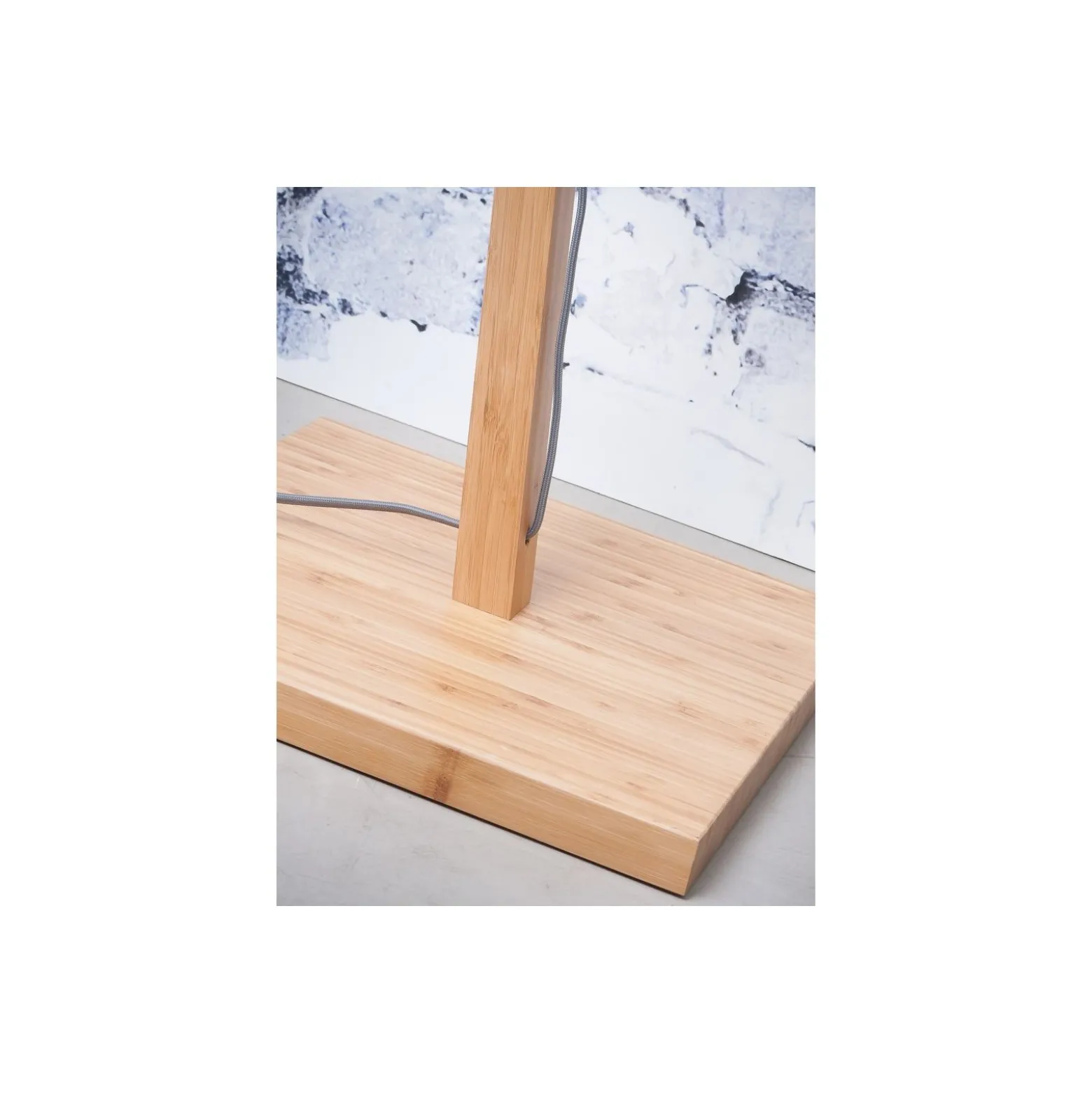 Good&Mojo Golvlampa Bhutan Bambu Svart S | Passande för 1x E27