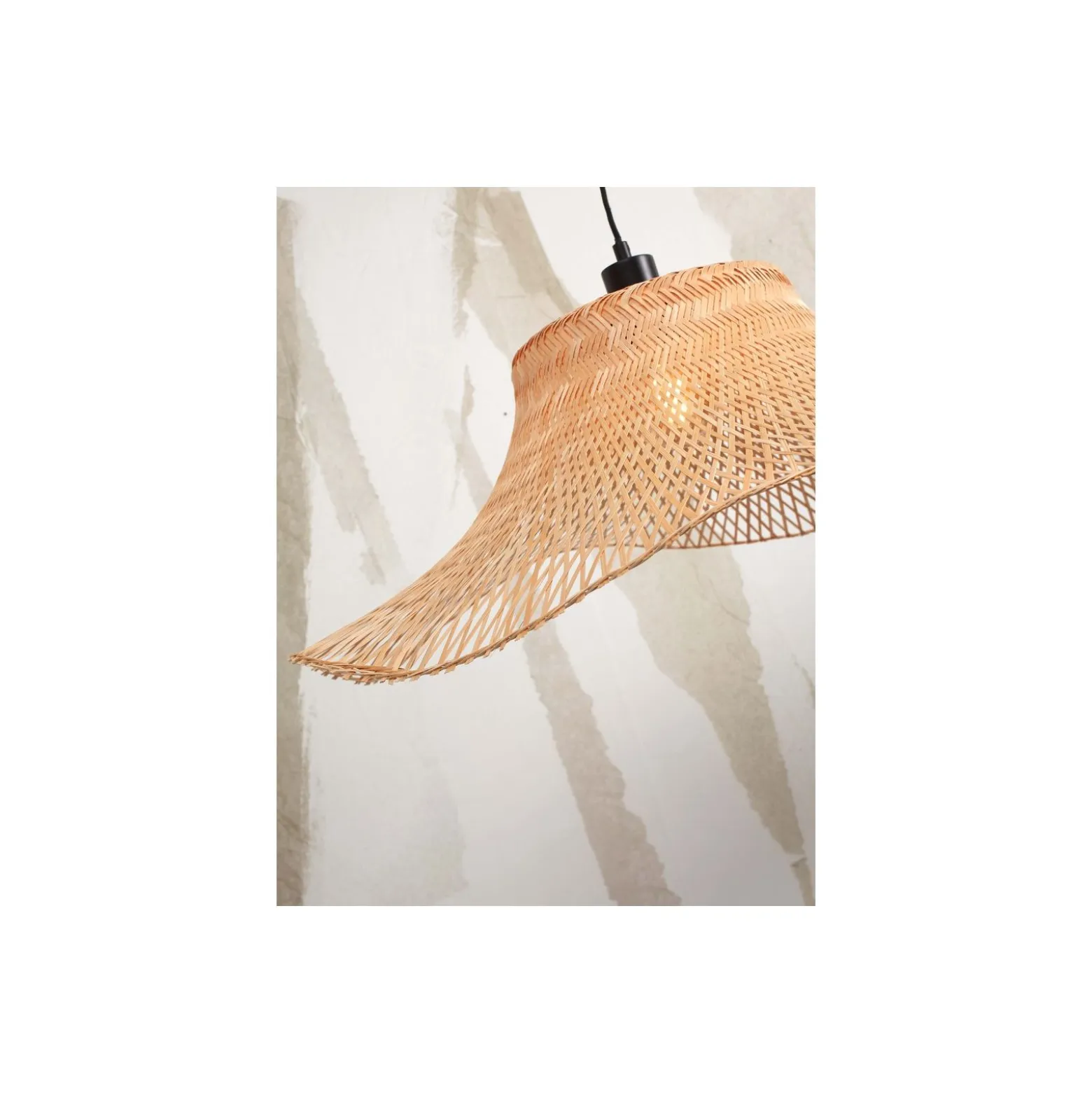 Good&Mojo Golvlampa Ibiza Bambu Brun | Passande för 1x E27