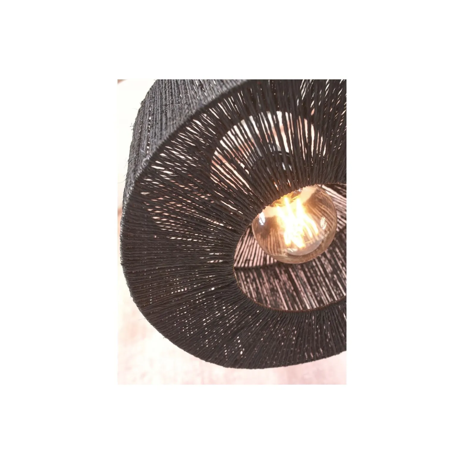 Good&Mojo Golvlampa Iguazu Bambu Svart | Passande för 1x E27