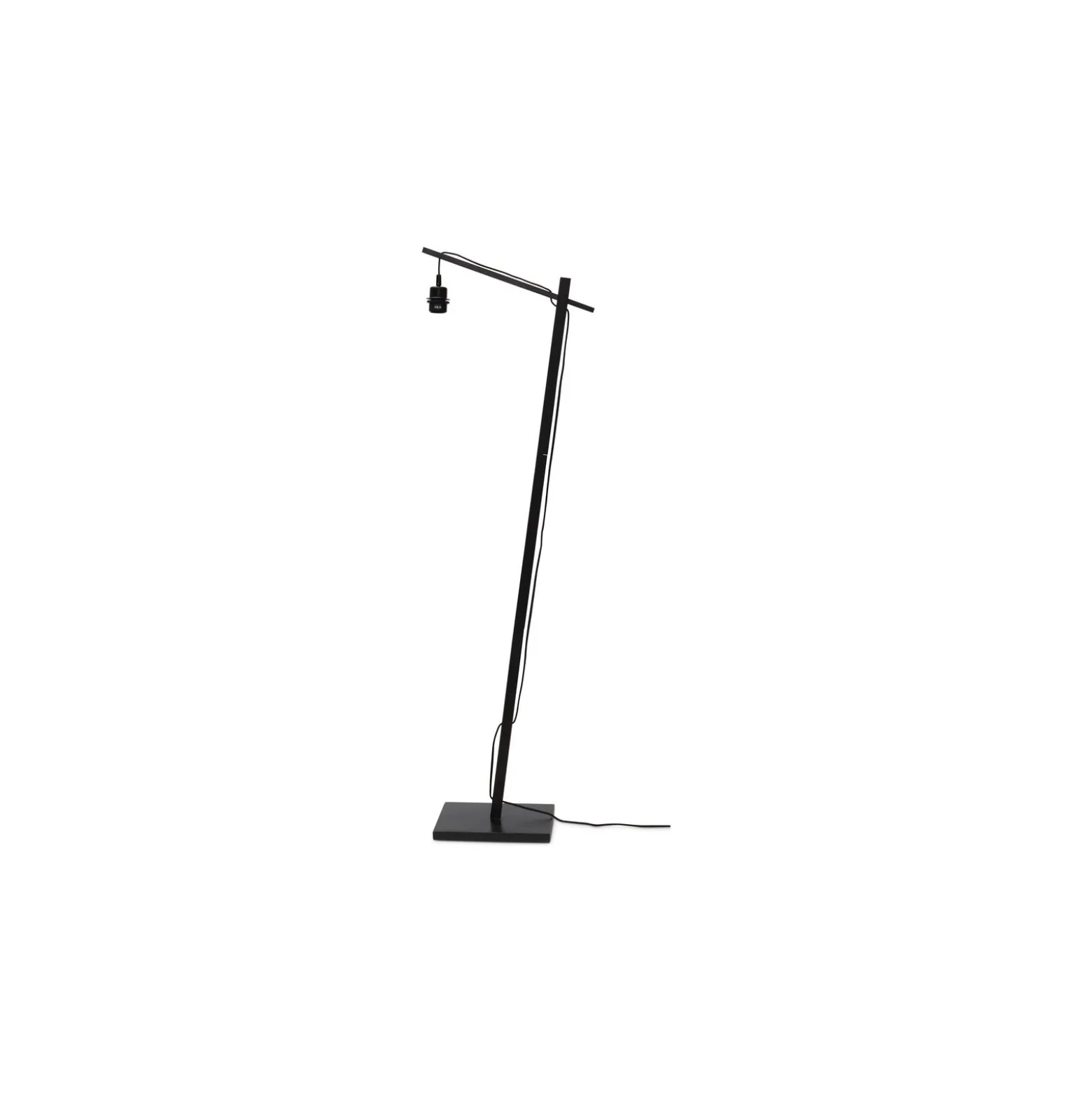 Good&Mojo Golvlampa Iguazu Bambu Svart | Passande för 1x E27