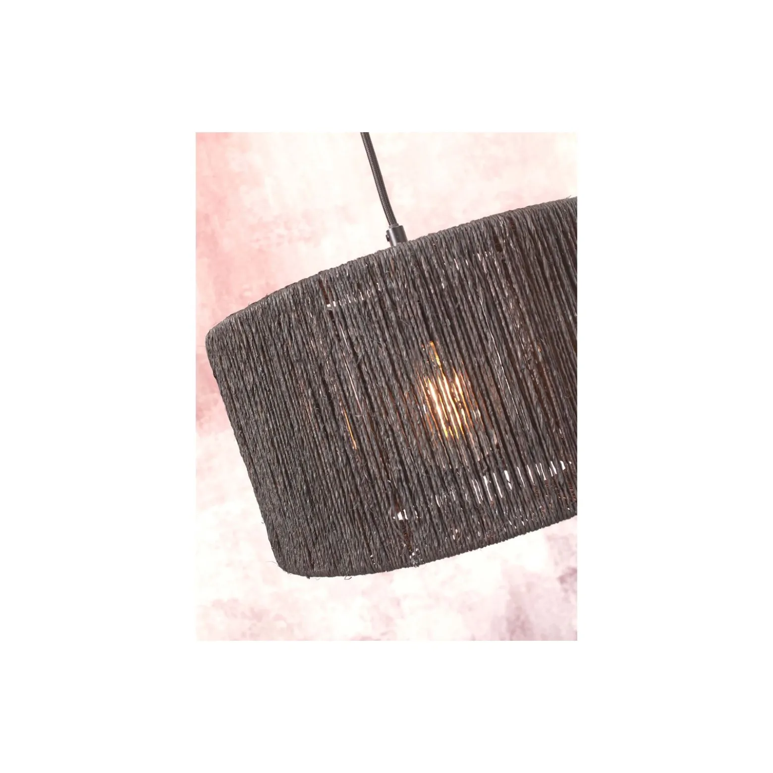 Good&Mojo Golvlampa Iguazu Bambu Svart | Passande för 1x E27
