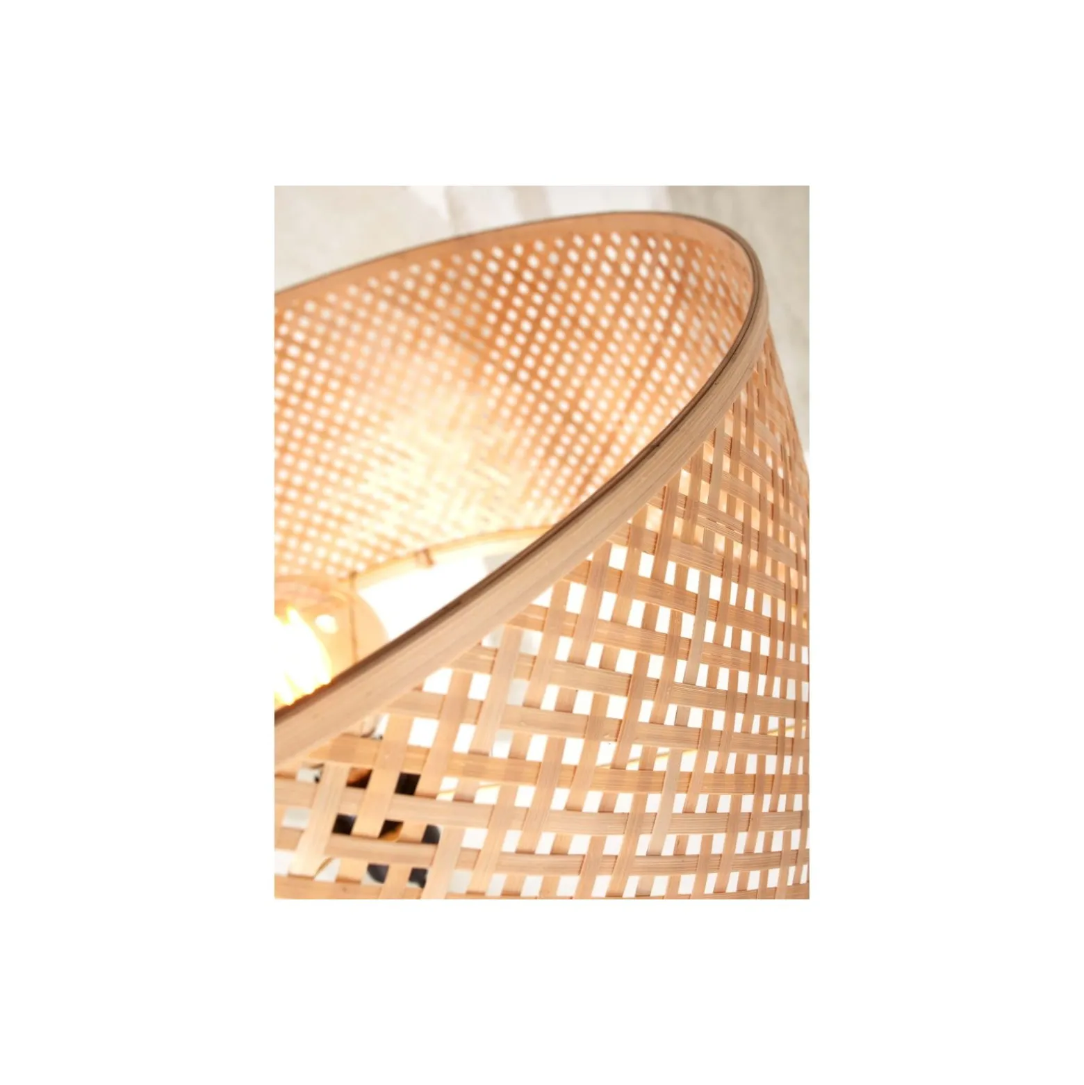Good&Mojo Golvlampa Java Bambu Brun | Passande för 1x E27