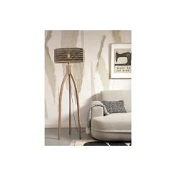 Good&Mojo Golvlampa Java Bambu Brun | Passande för 1x E27