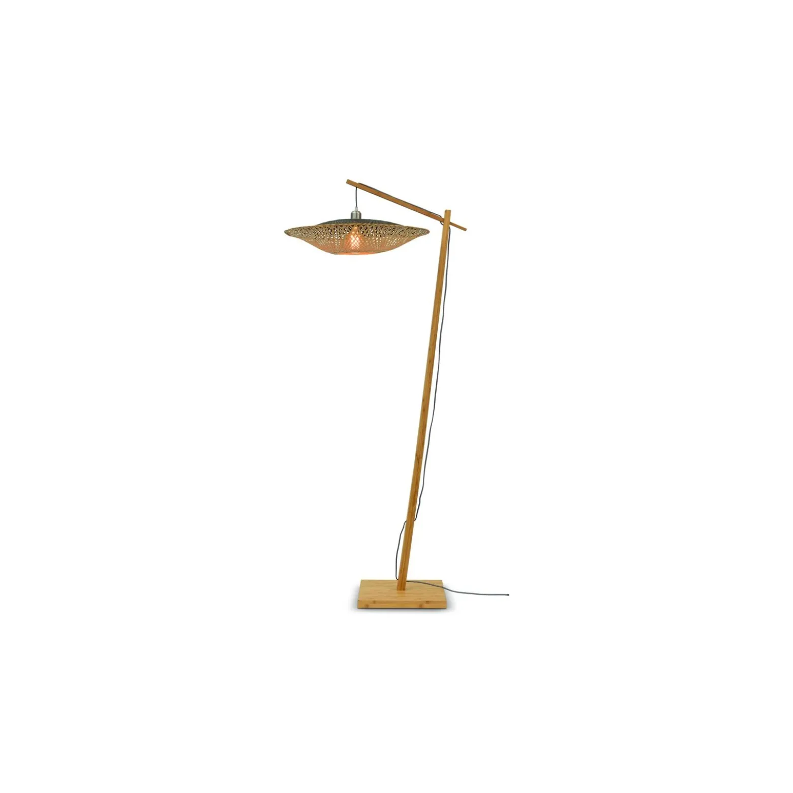 Good&Mojo Golvlampa Kalimantan Bambu Svart | Passande för 1x E27