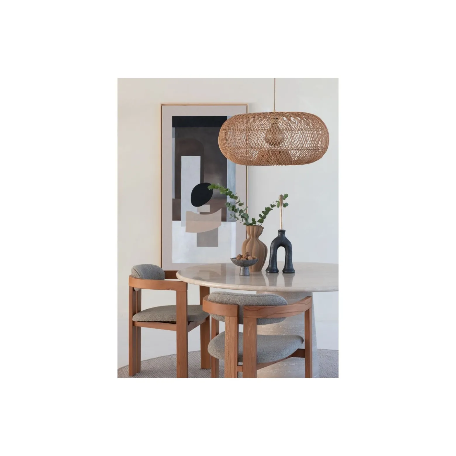 Good&Mojo Pendellampa Arizona Rattan Natural L | Passande för 1x E27
