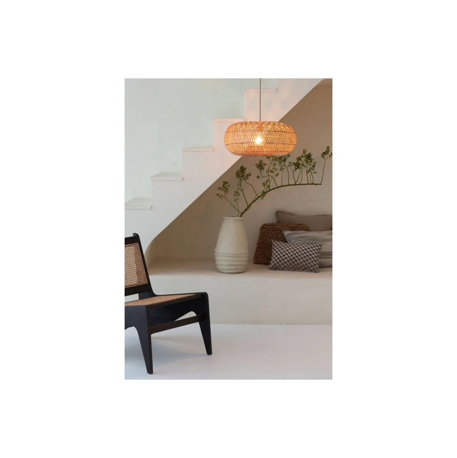 Good&Mojo Pendellampa Arizona Rattan Natural S | Passande för 1x E27