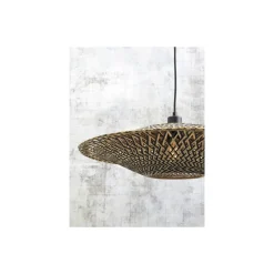 Good&Mojo Pendellampa Bali Bambu Svart L | Passande för 1x E27