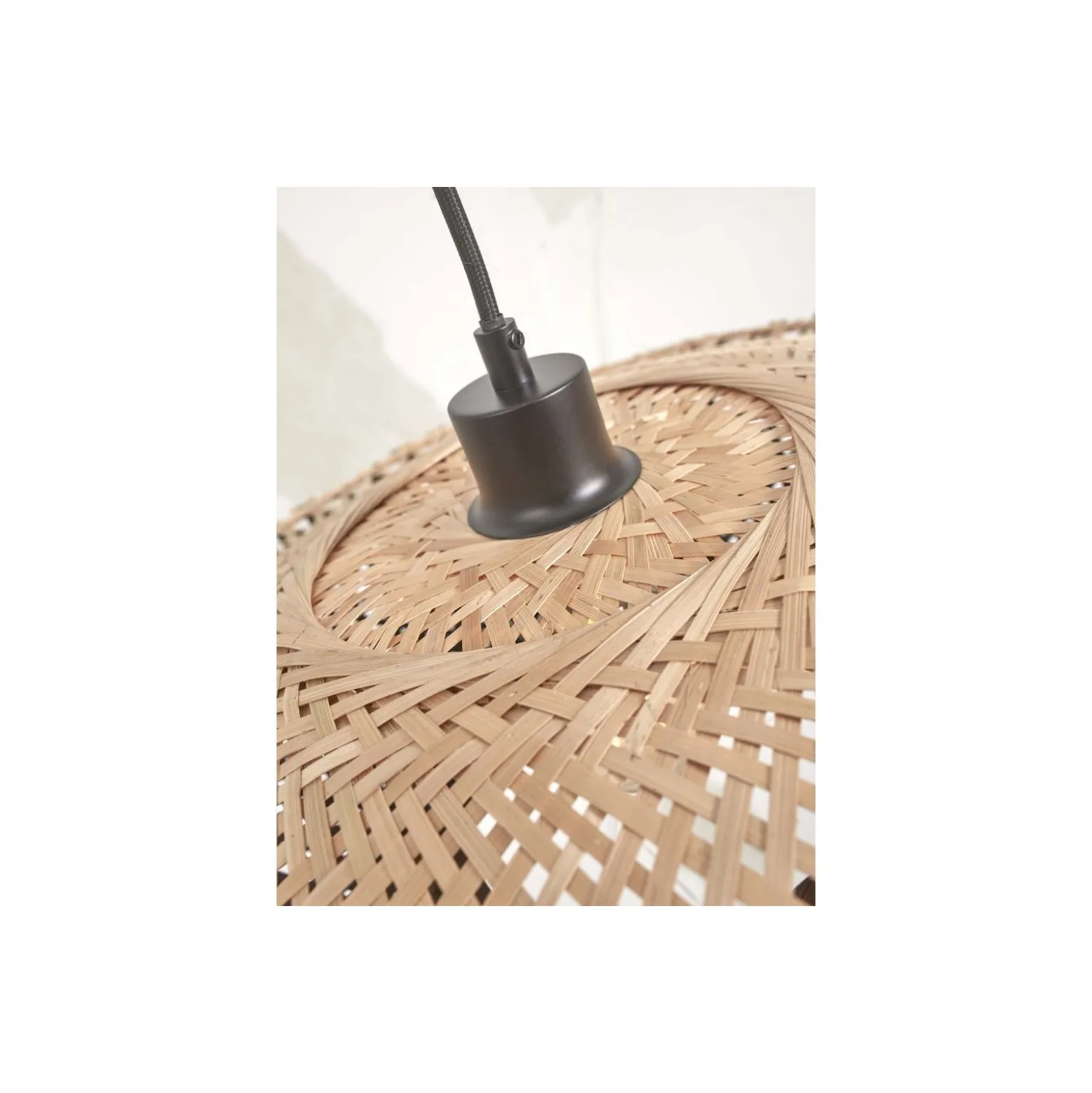 Good&Mojo Pendellampa Kalimantan Bambu Svart S | Passande för 1x E27