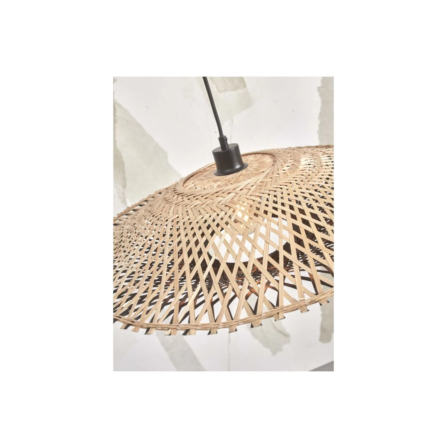 Good&Mojo Pendellampa Kalimantan Bambu Svart S | Passande för 1x E27