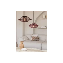 Good&Mojo Pendellampa Maui Bambu Burgundy L | Passande för 1x E27