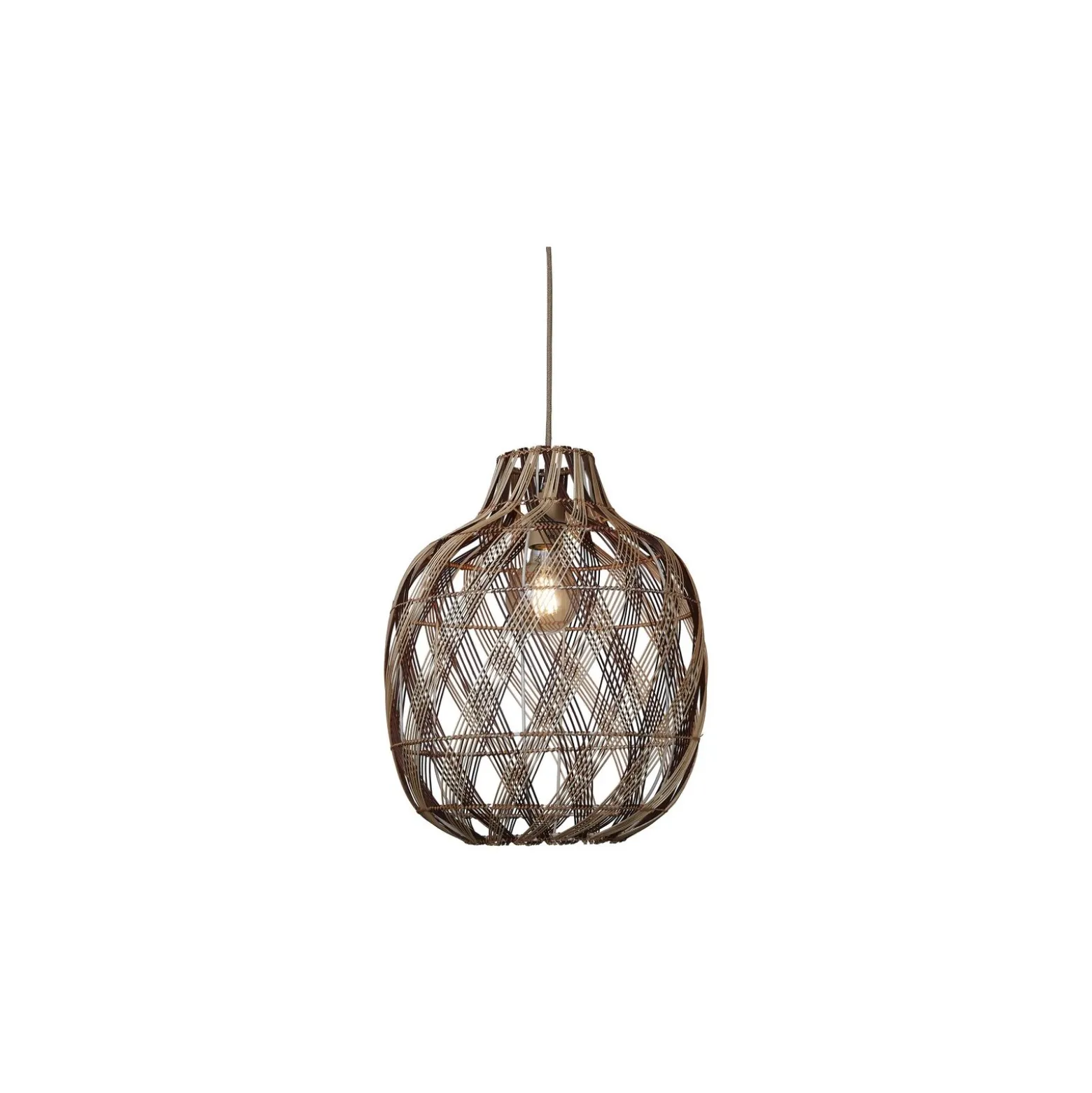 Good&Mojo Pendellampa Mendoza Bambu Burgundy L | Passande för 1x E27