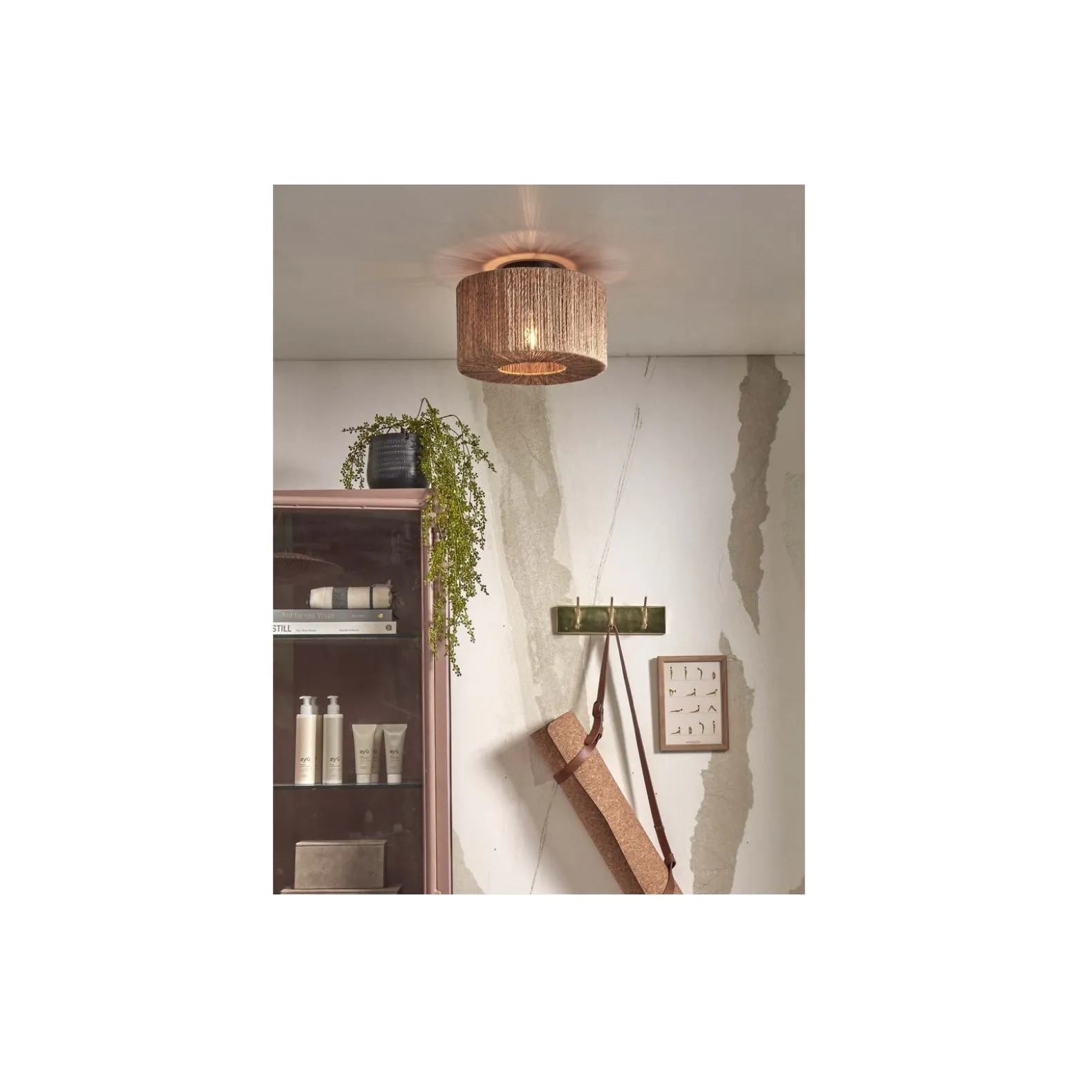 Good&Mojo Taklampa Iguazu Jute Brun | Passande för 1x E27