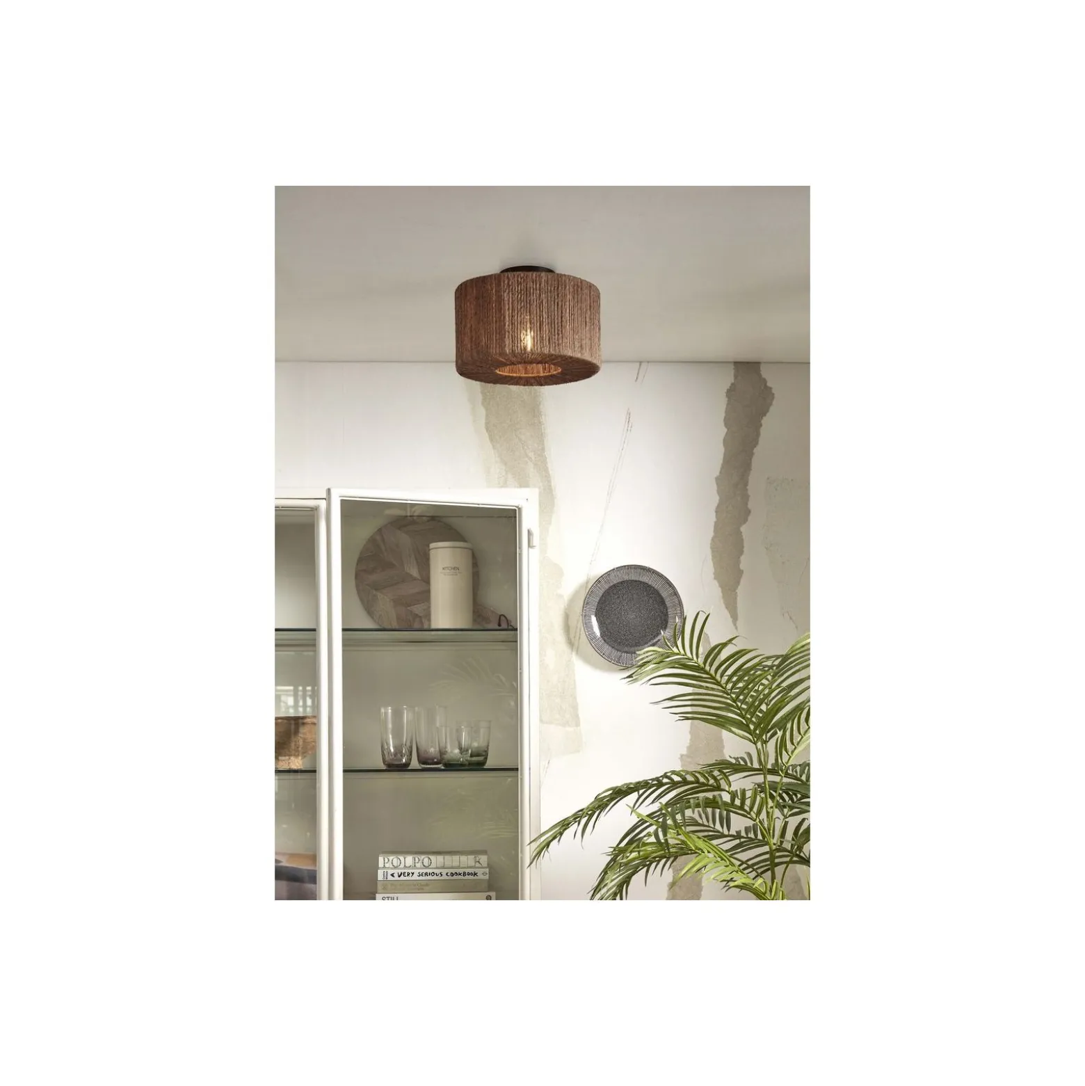Good&Mojo Taklampa Iguazu Jute Brun | Passande för 1x E27
