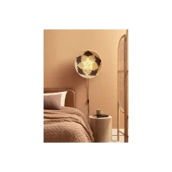 Good&Mojo Vägglampa Andros Svart/Natural | Passande för 1x E27