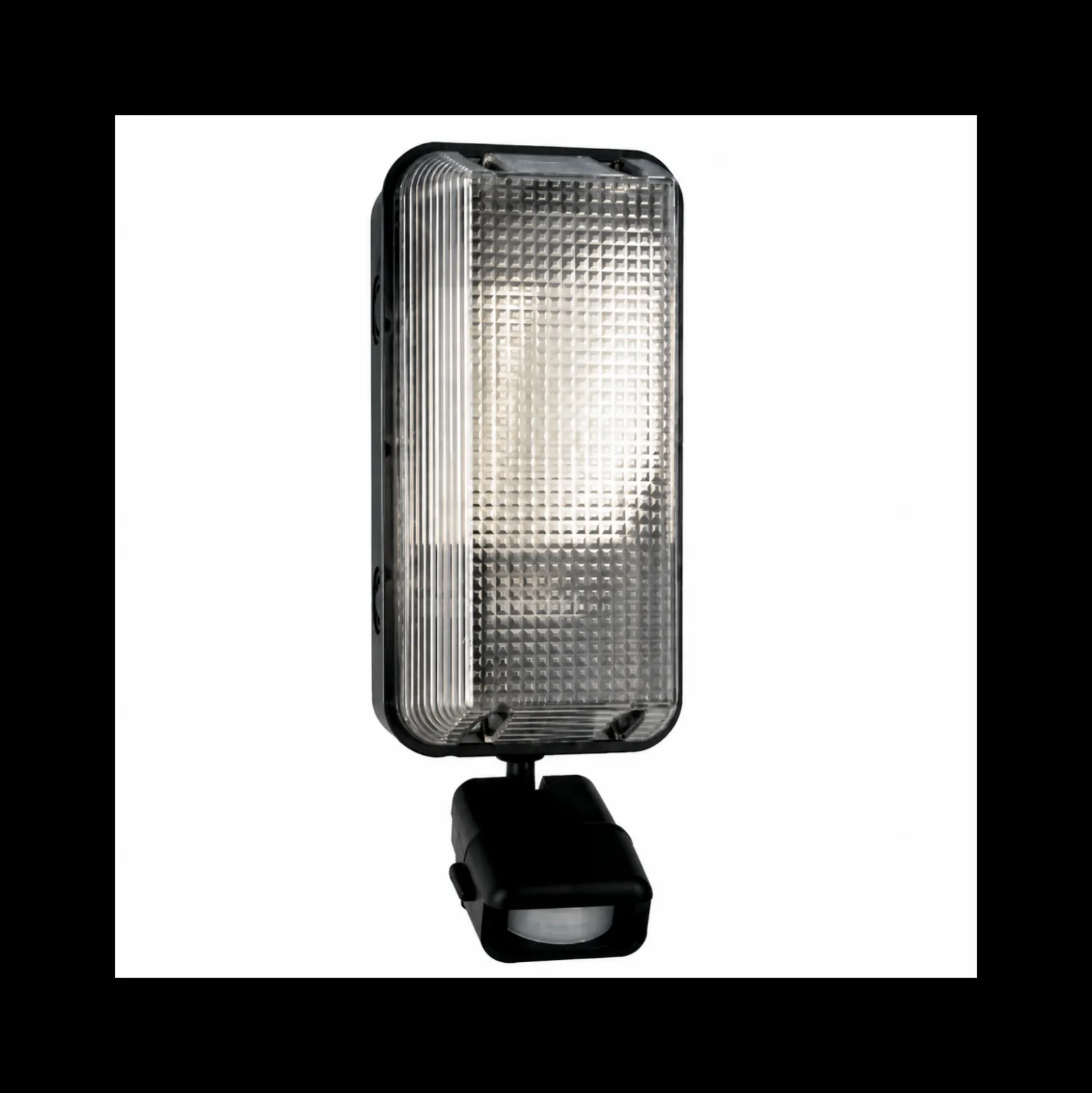 Interlight LED Plafond Vandalsäker Svart 8W 600lm - 840 Kallvit | IP65 - Rörelsesensor