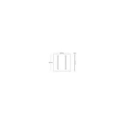Interlight LED Panel Thinq Orion 28W 3500lm - 830 Varm Vit | 60x60cm - UGR <19 - incl. Drivdon & Sensor