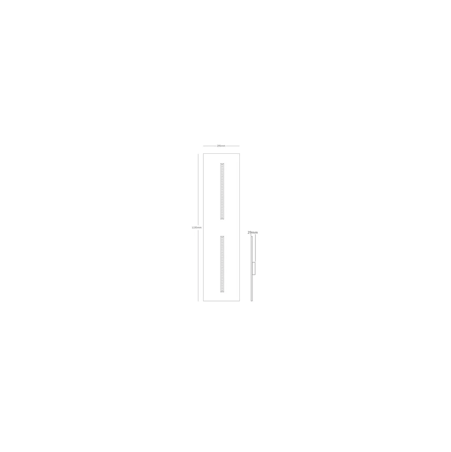 Interlight LED Panel Thinq Orion 28W 3500lm - 840 Kallvit | 120x30cm - UGR <19 - incl. Drivdon & Sensor
