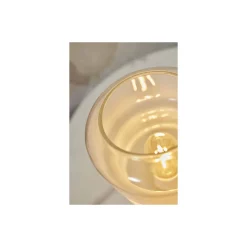It's about RoMi Bordslampa Verona Glas Vit | Passande för 1x E27