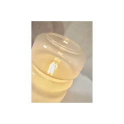 It's about RoMi Bordslampa Verona Glas Vit | Passande för 1x E27