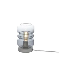 It's about RoMi Bordslampa Verona Glas Grå | Passande för 1x E27