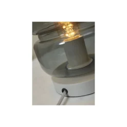 It's about RoMi Bordslampa Verona Glas Grå | Passande för 1x E27