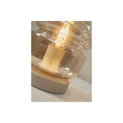 It's about RoMi Bordslampa Verona Glas Brun | Passande för 1x E27