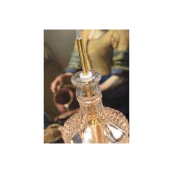 It's about RoMi Pendellampa Brussels Glas Guld | Passande för 1x E14