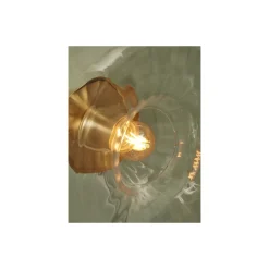 It's about RoMi Taklampa Brussels Glas Guld | Passande för 1x E27