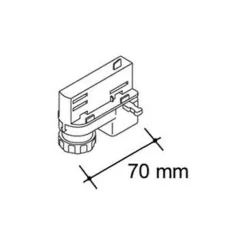 Ivela Universaladapter Spårsystem Svart