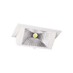 LED Downlight WallWasher Wally Medium 26W 3000K 3700lm Grå | Varm Vit