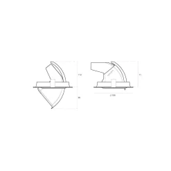 LED Spot Lima SLM2000 Vit 17W 2200lm 36D - 830 Varm Vit | Utskärning 154mm