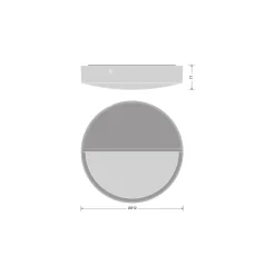 Ledvance Bulkhead Runda Ögonlock 300 BK