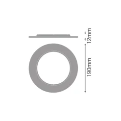 Ledvance Downlight Comfort Förlängning Ring Vit D190