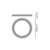 Ledvance Downlight Universal Ring Svart | 200mm